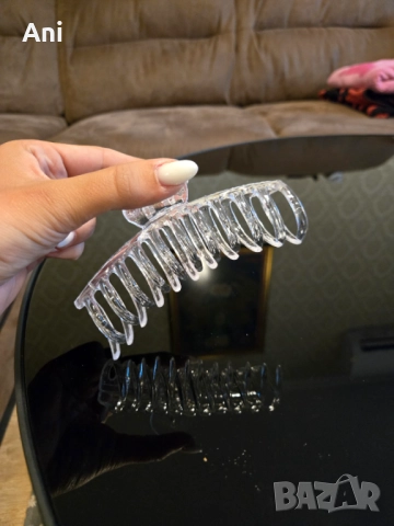 Големи пластмасови щипки/шнола за коса, снимка 6 - Аксесоари за коса - 51514362