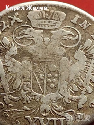 Сребърна монета 17 кройцера 1752г. Франц първи Кремниц Австрия 26215, снимка 8 - Нумизматика и бонистика - 42984726