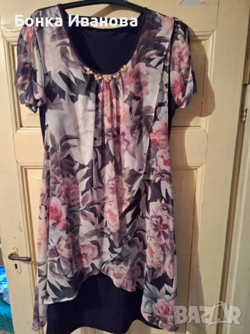 Рокли трико и шифон, снимка 4 - Рокли - 51700312