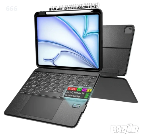 Калъф с клавиатура Doohoeek с LCD екран за iPad Air 13 2025(M3)
