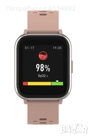 Смарт часовник Denver SW-165 Rose Smart спортна гривна температура кислород в кръвта Bluetooth, снимка 2 - Смарт гривни - 51138646