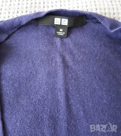 Синьо - лилава жилетка  - uniqlo  – М , снимка 2 - Жилетки - 51736383