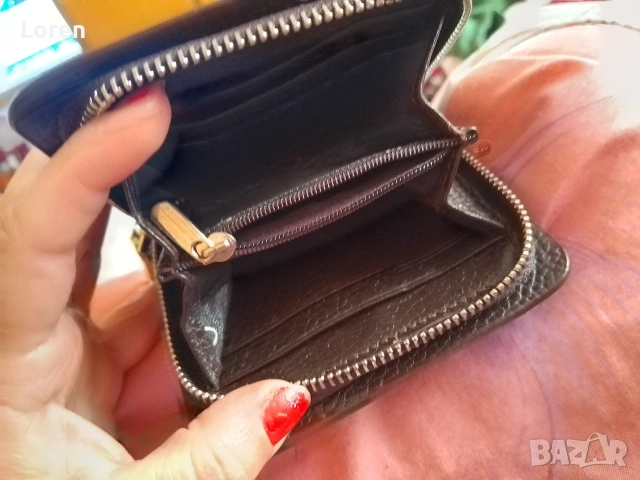 Ново!Дамско портмоне еко кожа кафяв цвят, снимка 6 - Портфейли, портмонета - 53364298