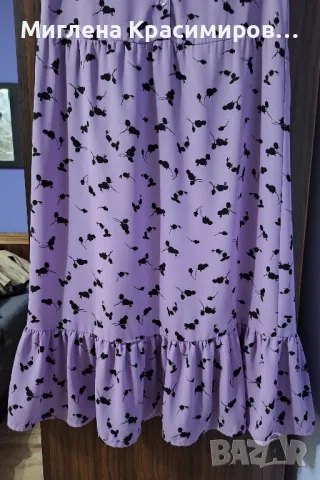 Рокля в лилаво, снимка 4 - Рокли - 47497089