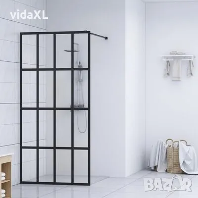 vidaXL Параван за баня, прозрачно закалено стъкло, 90x195 см(SKU:145675), снимка 2 - Други - 48202726