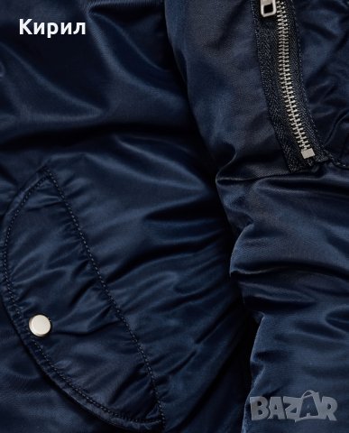 L Zara Men Bomber Jacket With back slogan, снимка 10 - Якета - 28917127