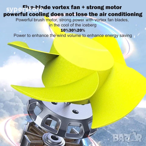 Троен автомобилен вентилатор Digital One SP01097, 12V, 2 скорости, 3 режима на употреба, за кола, къ, снимка 9 - Друга електроника - 50550612