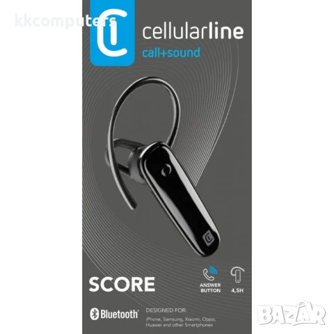 Cellular line Score Bluetooth слушалка, снимка 2 - Слушалки, hands-free - 50564374