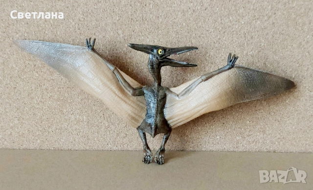 1. Фигурка на птерозавър и птеранодон, размери В8см × Ш14см, снимка 3 - Фигурки - 52405721