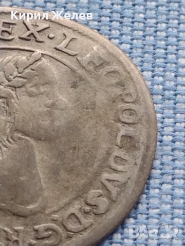Сребърна монета 6 кройцера 1672г. Леополд първи Унгария за КОЛЕКЦИОНЕРИ 14909, снимка 4 - Нумизматика и бонистика - 42968042