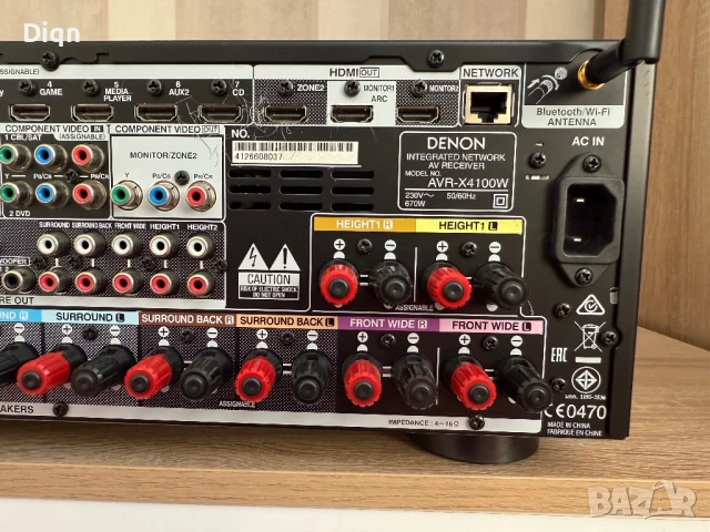 Denon AVR-X4100h, снимка 12 - Ресийвъри, усилватели, смесителни пултове - 51398059