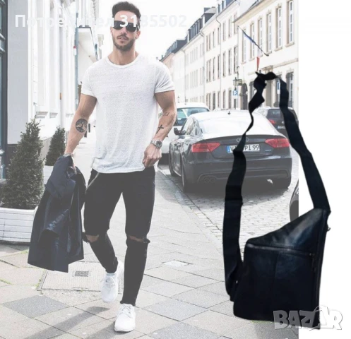 Мъжка чанта през рамо, снимка 2 - Чанти - 51220607