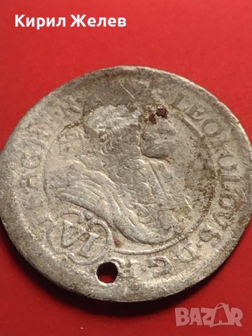 Сребърна монета 6 кройцера Леополд първи Грац Херцогство Щирия 13622