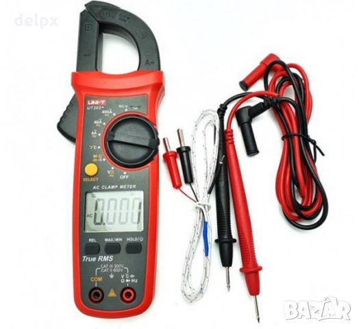 Амперклещи със зумер UT-202+ VAC/VDC | AAC | OHM | °C | F | NCV