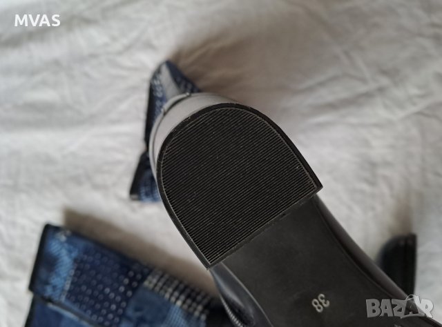 Нови ботуши естествена кожа тъмно сини 38 размер, снимка 5 - Дамски ботуши - 43245918