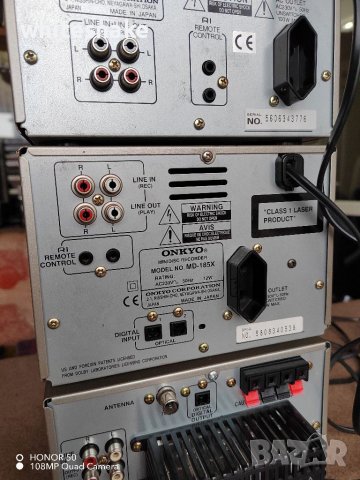 Onkyo HiFi System, CD, MD, TAPE, AUX, Tuner... , снимка 17 - Аудиосистеми - 36648764