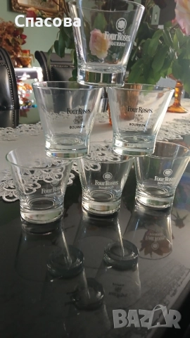 Нови чаши за Бърбън уиски Four Roses, снимка 3 - Чаши - 52000572