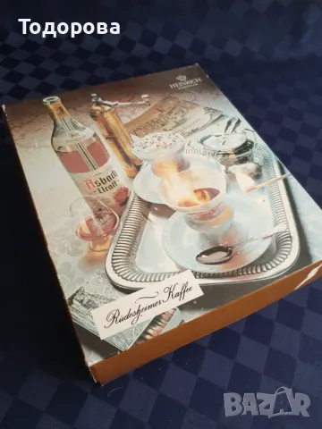Комплект порцеланови чаши за Rüdesheimer Kaffee -Heinrich , снимка 8 - Сервизи - 49245938