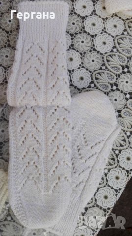 Ръчно изработени чорапи и терлици от вълна и памук, снимка 14 - Други - 27062742