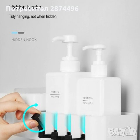 2699 Практична разгъваща се ъглова и стандартна етажерка за баня, снимка 7 - Други стоки за дома - 35343065