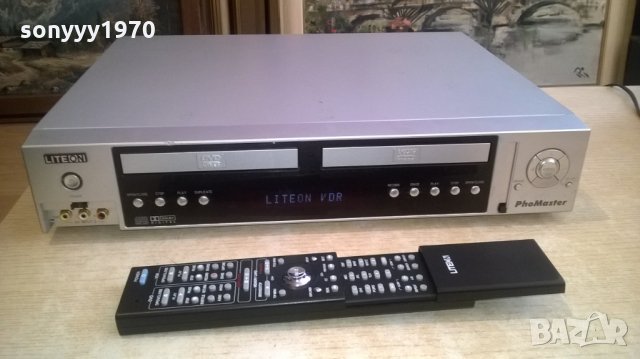 Liteon lvr-1001 dvd/vdr phomaster-внос швеицария, снимка 2 - Плейъри, домашно кино, прожектори - 27027323