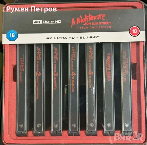 нова 4К + блу рей стилбук колекция КОШМАРИ НА ЕЛМ СТРИЙТ издание в 14 диска NIGHTMARE ON ELM STREET