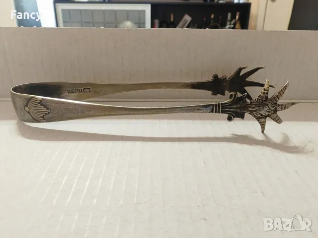 Посребрена щипка за лед EPNS 