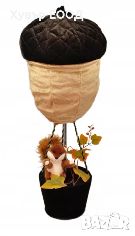 Декорация за дома - сгъваем жълъд с катеричка , снимка 1