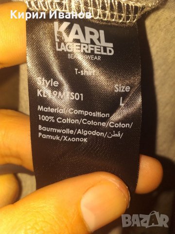 Оригинална тениска на Karl Lagerfeld, M-L, снимка 8 - Тениски - 38566879