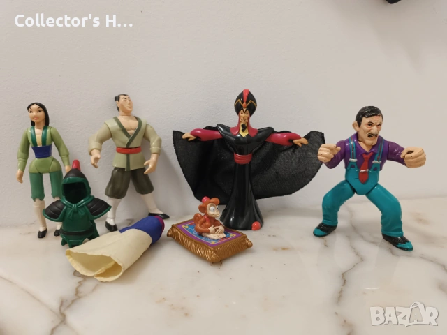 Макдоналдс Дисни екшън фигурки играчки. Аладин, Мулан, Дик Трейси от 90те години ретро винтидж, снимка 2 - Колекции - 53078937