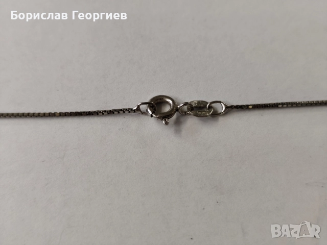 Сребърно колие 925 сърце, снимка 2 - Колиета, медальони, синджири - 52538127