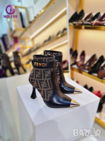 боти на ток fendi , снимка 3 - Дамски боти - 52029738