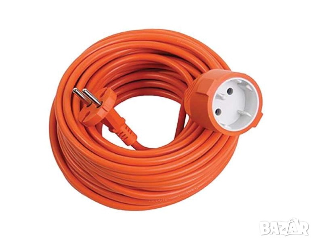 Удължител Makalon, 15 м, 2х1 мм2, Max 9A 2000W,Оранжев