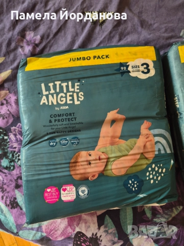 Три пакета памперси тройка, снимка 3 - Пелени, памперси - 52414732
