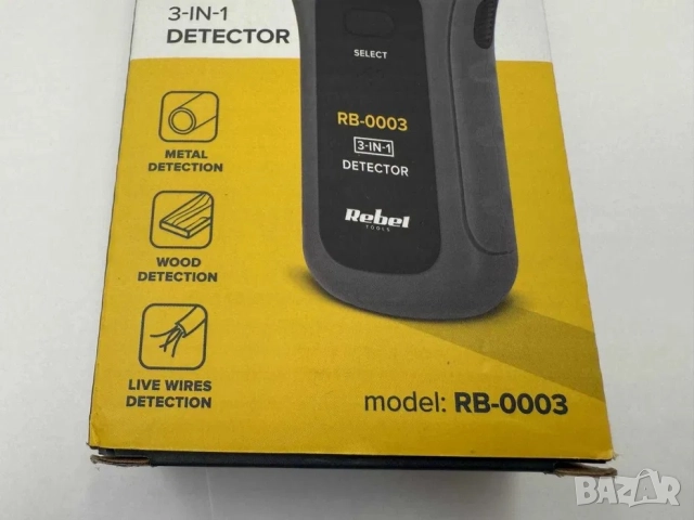 Безконтактен детектор 3в1 Rebel, напрежение, тестер, метал, дърво, NCV, снимка 3 - Друга електроника - 51525502