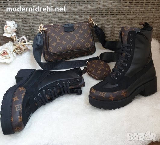 Дамски боти и чанта Louis Vuitton, снимка 1 - Дамски боти - 27233191