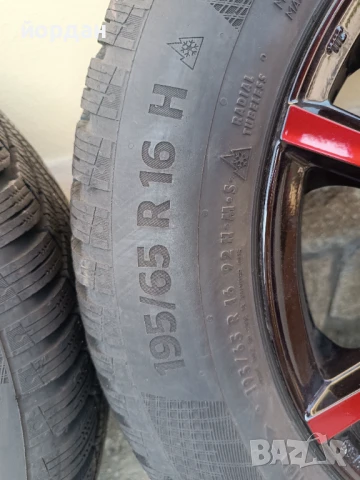 Алуминиеви джанти MAK 5/100/16.с нови гуми Continental 195/65/16, снимка 2 - Гуми и джанти - 50758216