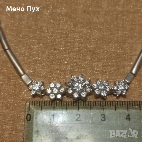 Сребърна гривна (318), снимка 6 - Гривни - 49935705