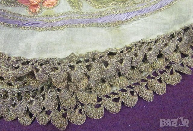 19 век Ислям Отоман Пошивка Сърма и Тугра, снимка 10 - Антикварни и старинни предмети - 36590256