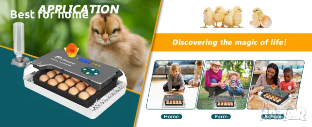 Инкубатор автоматичен Sailnovo 20 яйца, снимка 11 - За селскостопански - 47326759