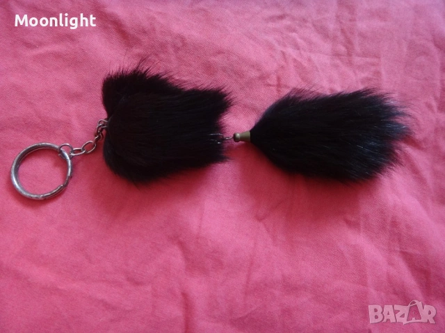 Ретро ключодържател/аксесоар/висулка от естествен косъм, снимка 2 - Антикварни и старинни предмети - 53123261