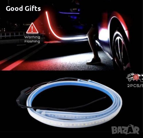 Led Лента за врата Warning Light Червена/ Бяла светлина, снимка 2 - Аксесоари и консумативи - 38121568