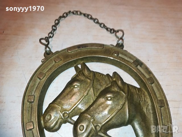 подкова-коне мед/месинг внос германия 0205210844, снимка 5 - Антикварни и старинни предмети - 32739458