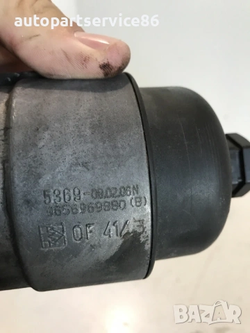 Корпус на маслен филтър за Peugeot 1007 1.4 HDi (2006) 9656969880, снимка 2 - Части - 53559993