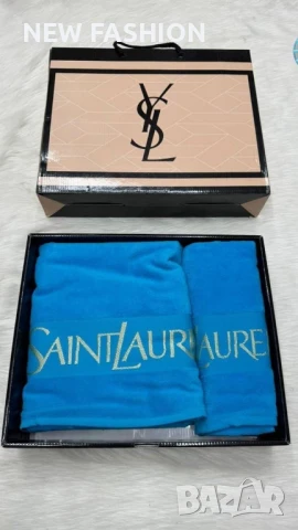 Памучни Хавлии -2бр с Кутия ✨ YVES SAINT LAURENT 