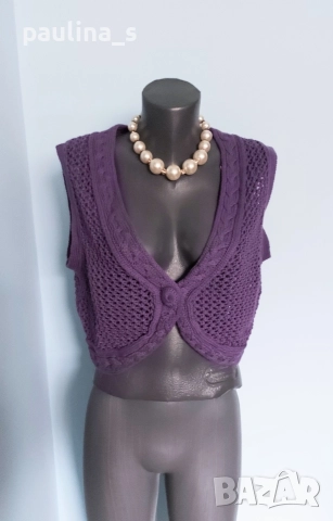 Два различни броя / Винтидж дамски елек "Zero" и "Poly Acryl" , снимка 3 - Елеци - 52650240