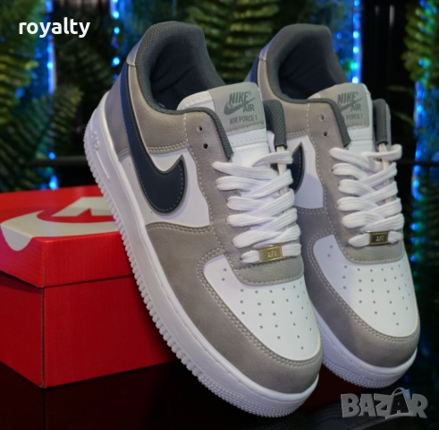 Маратонки Nike Air Force 1 мъжки маратонки бяло и сиво, снимка 3 - Маратонки - 51800661