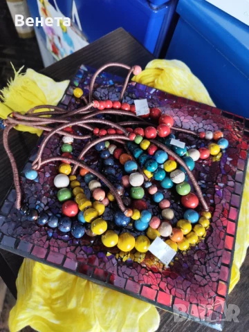 Керамични гердани и гривни -стилни и изискани🥰, снимка 5 - Колиета, медальони, синджири - 51200636