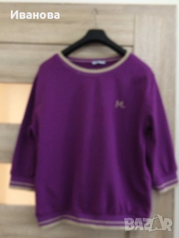 Спортна лилава блуза., снимка 2 - Блузи с дълъг ръкав и пуловери - 53578296