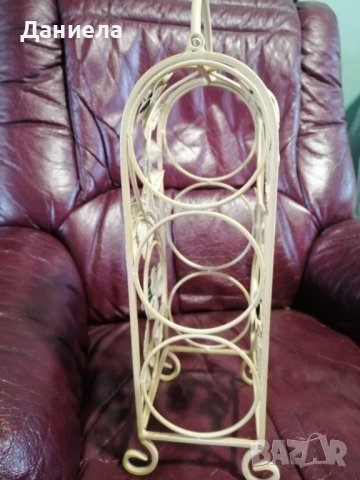 Стойка за вино от ковано желязо, снимка 2 - Други стоки за дома - 40580647